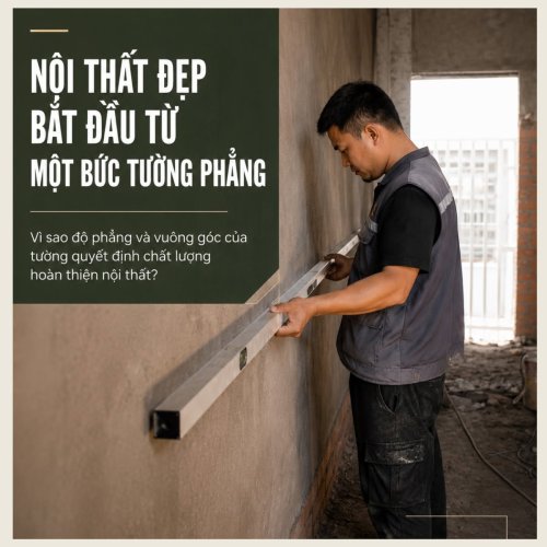 Những Điều Cần Biết Trước Khi Thi Công, Vì Sao Tường Càng Phẳng, Nội Thất Càng Đẹp?